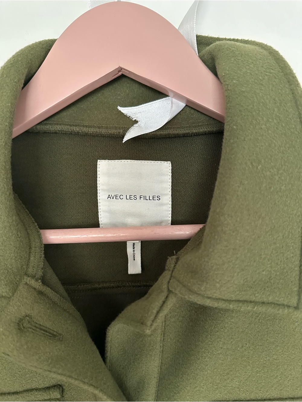 Avec Les Filles Olive Utility Jacket with Chest Pockets - Picture 3 of 10